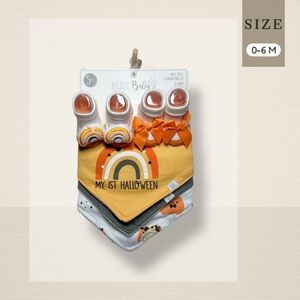 Baby Halloween Bib and Sock Set 0-6M